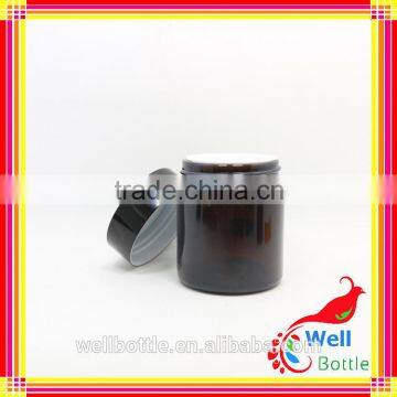 Glass Cream Jar With Amber Glass Jar for Jars Cosmetics GJ603R