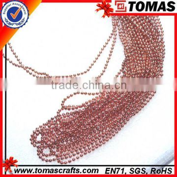 Guangzhou custom new fashion popular rose gold ball chain necklace