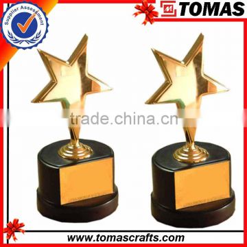 custom metal trophy figures metal / soccer trophy cup / wholesale cheap gold plated trophy