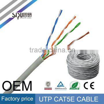 SIPU factory price utp cat5e lan cable high quality 4 pair cat 5e network cable wholesale 305m cat 5 cable