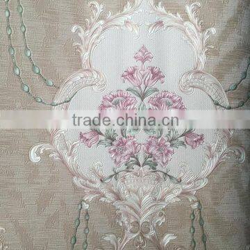 Hot Selling Deep Embossed Flower Basket Pattern Vinyl Wallpaper photo-6