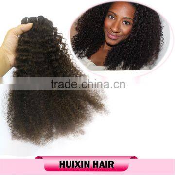 Afro Kinky Human Hair Weft,Brazilian Human Hair Extension