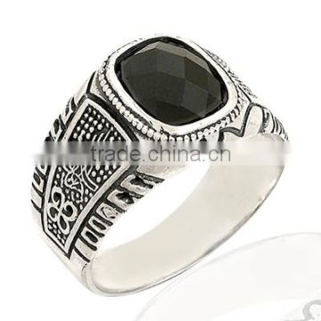 925K Sterling Silver Ottoman Tugra Men Ring