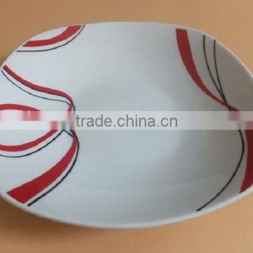 Ceramic Porcelain Type Dinner Sets With Simple Design for Hotel Fine Porcelain Dinnerware Item Square Crockery Dinner Sets photo-3