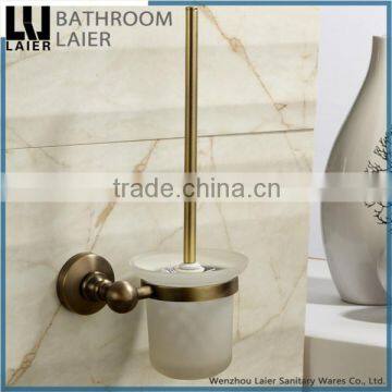 Simple Huge Stock Of Quality Zinc Alloy Antique Bronze Finishing Bathroom Accessories Wall Mounted Toilet Brush Holder