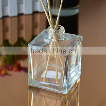 Clear square 11oz glass reed diffuser bottle