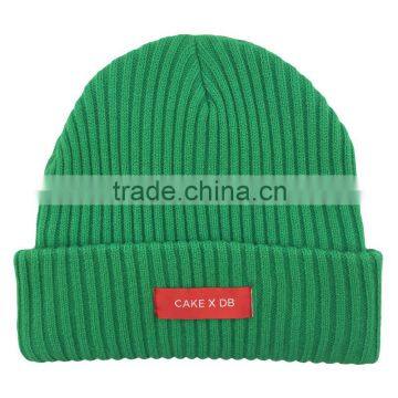 Fashion custom foldable winter hat knitted beanies, woman's winter cap for warm.