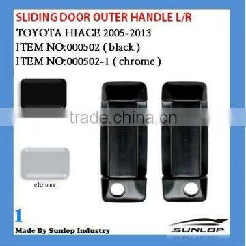 toyota hiace parts 000502 hiace sliding door outer handle for hiace 2005 up hiace chrome sliding door handle