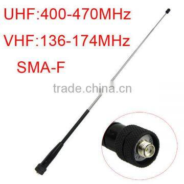 Stretched Long 42cm SMA-F Female UHF or VHF Antenna for Kenwood TK 3107 2107 PUXING QUANSHENG BF- 888s H777 H555