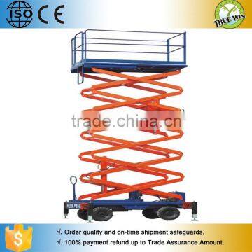 Hydraulic electric mobile scissor lifting table