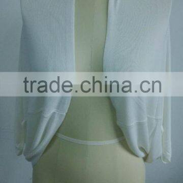 16PKBS02 2016 New Fashion Comfitable Fancy 100% Bamboo Shrug for Women