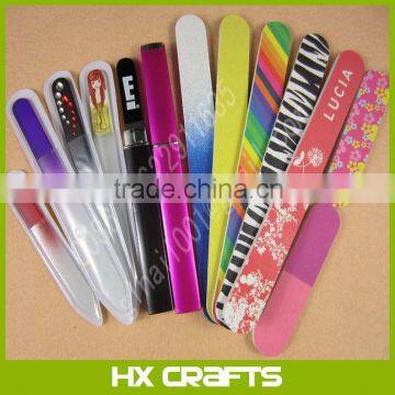 Customized nail file, colorful glass nail file for promotion