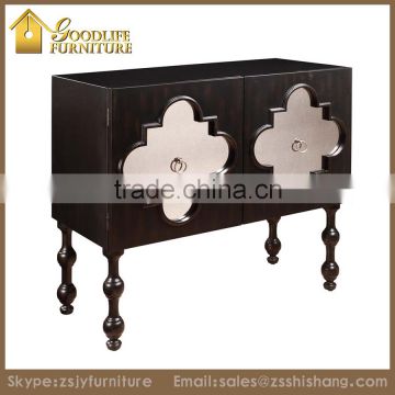 Modern Tall Wood Storage Console Cabinet Decoration