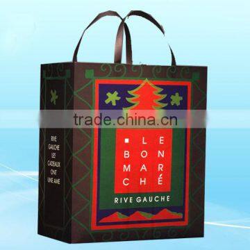 Printed custom paper bag for christmas gift