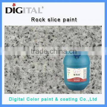 Digital Color exterior granite imitating paint rock finish paint