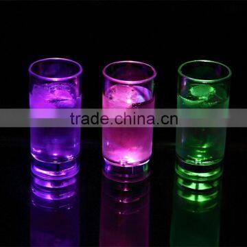 Promotional led liquid active flashing shot glass