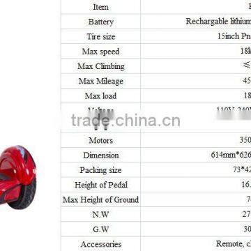 Best Selling Smart 15 Inch 2 Wheel Self Balancing Electric Scooter Wholesale photo-4