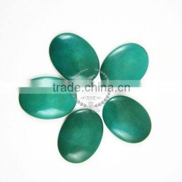 30x40mm big oval greeny blue turquoise cabochon with no cracks beads,gemstone pendant cabochon stone beads set for rings,4020035