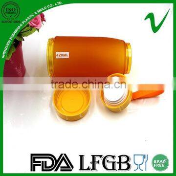 Food Grade Empty Drinking Matte PCTG Plastic Bottle 420ml With Double Neck photo-4