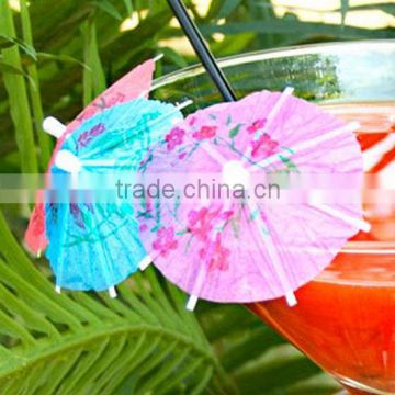 Color Paper Cocktail Umbrellas