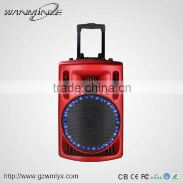 15 inch Portable Plastic SpeakerBig Power Amplifier HIFI Speaker