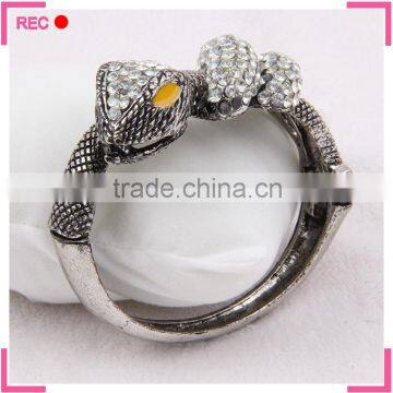 Cheap Wholesale Bangles Snake Shaped, Imitate Antique Silver Girls Fancy Bangles photo-3