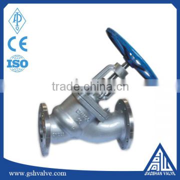 China factory supply Y type bellow seal globe valve with high quality