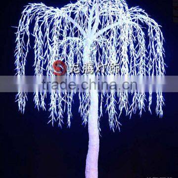 Outdoor decoration led white willow tree
