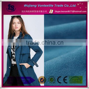 Wujiang manufacture supply high quality woven 100% polyester weft soft micro suede fabric for coat,dress,etc