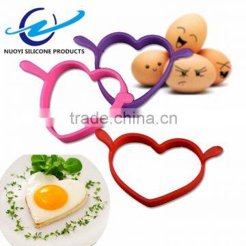 Lovely Heart Shape Silicone Egg Ring