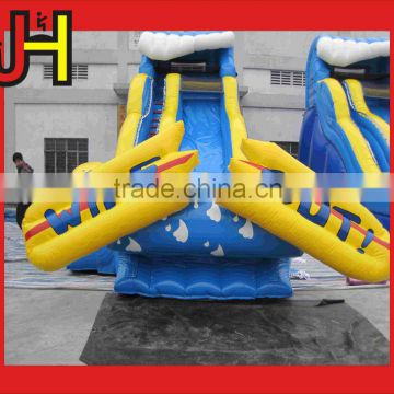 Hot Sale Outdoor 0.55mm PVC Tarpaulin Inflatable Wipeout Water Slide