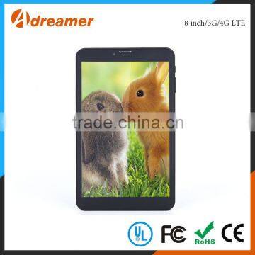 8 inch Support professional GPS and 4000mah big battery china 4g tablet pc