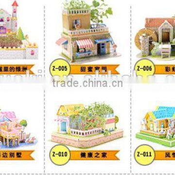 3D Jigsaw Puzzle Model Sweet Home With Planting Flowers photo-4
