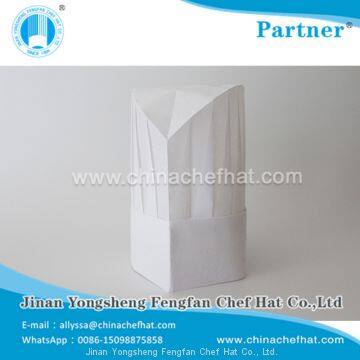 60g Disposable Non Woven Round Top Chef Hat 28cm*23cm photo-2