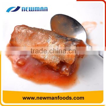 Red tomato sauce process top grade healthy canned fish canned mackerel