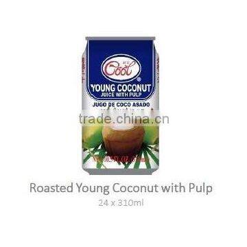 Young Roasted Coconut Juice With Pulp