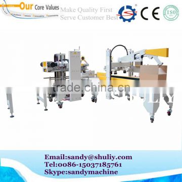 Automatic folding lid carton sealing machine