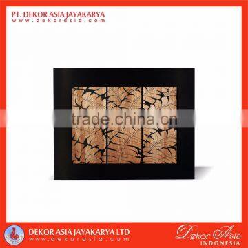 Wood Carved of Leaves Wall Decoration photo-1