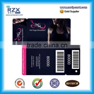 Irregular shape 114*54mm nice color printing die cut combo card gift card