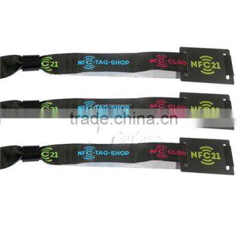 Cheap Free Disposable One Time Use Custom Smart Wristband Fabric Wristband photo-5