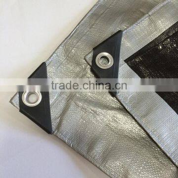 HDPE Woven Laminated With Aluminum Foil Plastic Raw Material Storage Agriculture Tarpaulin photo-3