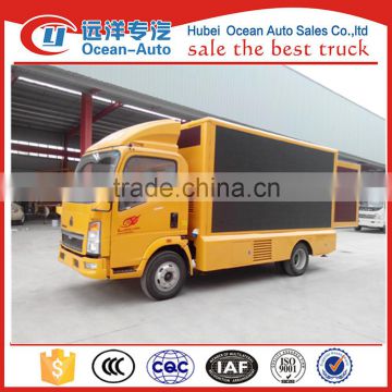 High quality HOWO mobile advertising led display , LED truck for sale