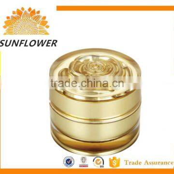 Wholesale empty cosmetic luxury rose cream jar 5g 10g 15g 30g