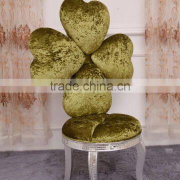 BISINI Beautiful Design Leisure Chair, Flower Shaped Solid Wood With Fabric Chair, Fancy Decorative Chair (BF01-X1186) photo-6