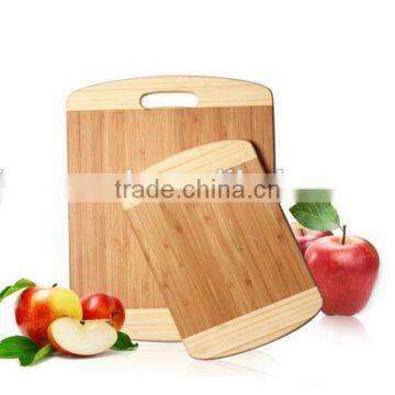 100% Natural Bamboo Chopping Cutting Board 2-Piece Set photo-3