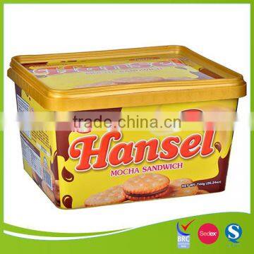 Hot Product Customized newest cookies plastic container