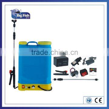 16L battery sprayer with High pressure,Better Atomizing,Fiberglass lance and 3 plastic nozzle