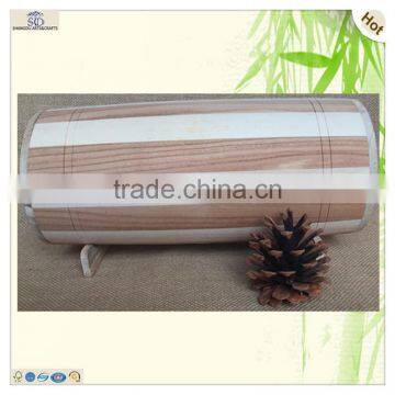 sale cheap small decorative poplar chinaberry wooden saving barrels