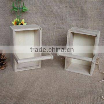 Rectangular Natural Small Wooden Storage Baskets With Sliding Lids photo-3