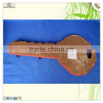 Stylish Interior Decorating Key Shape Clothes Use Wooden Holder photo-4